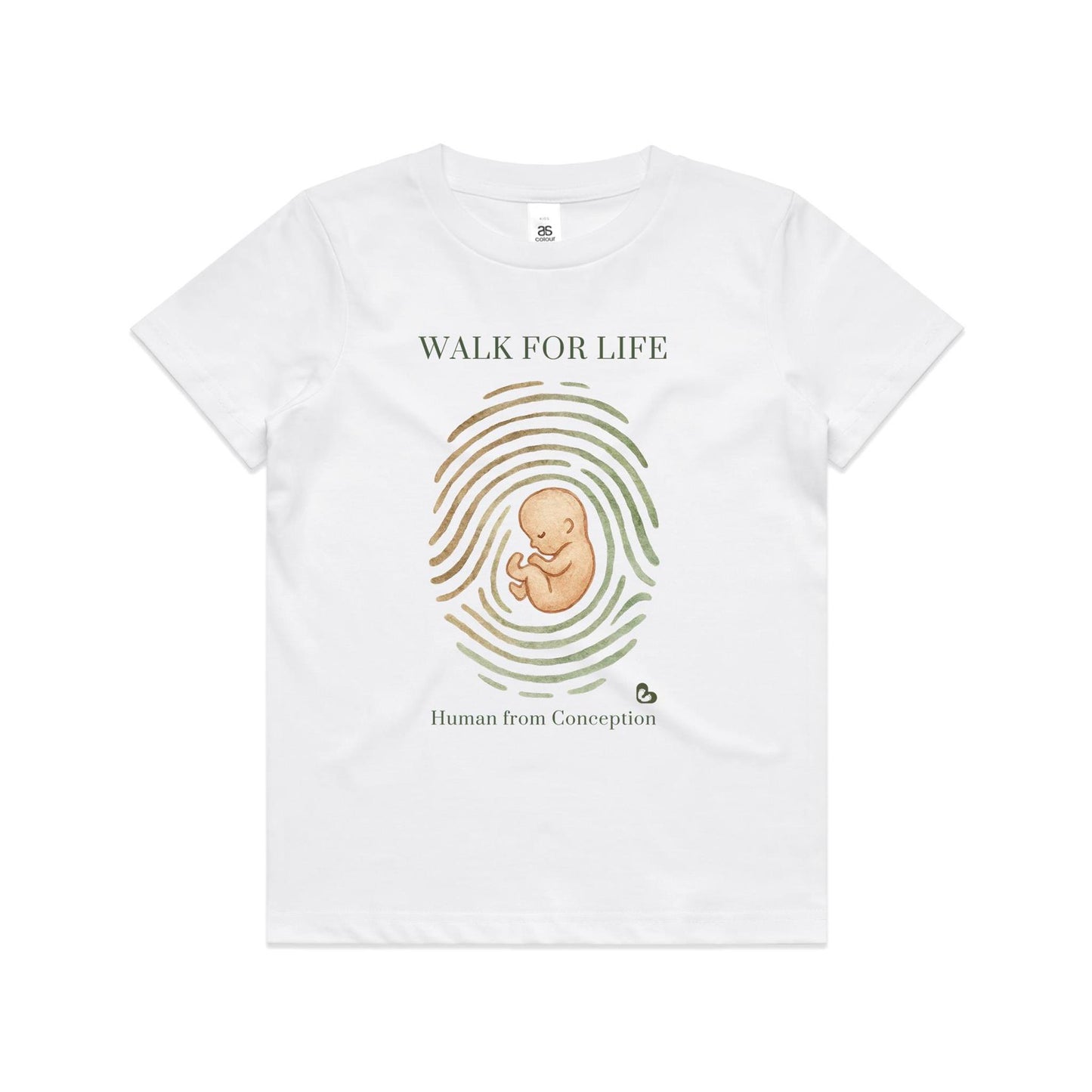 Kids Tee Human From Conception 2026