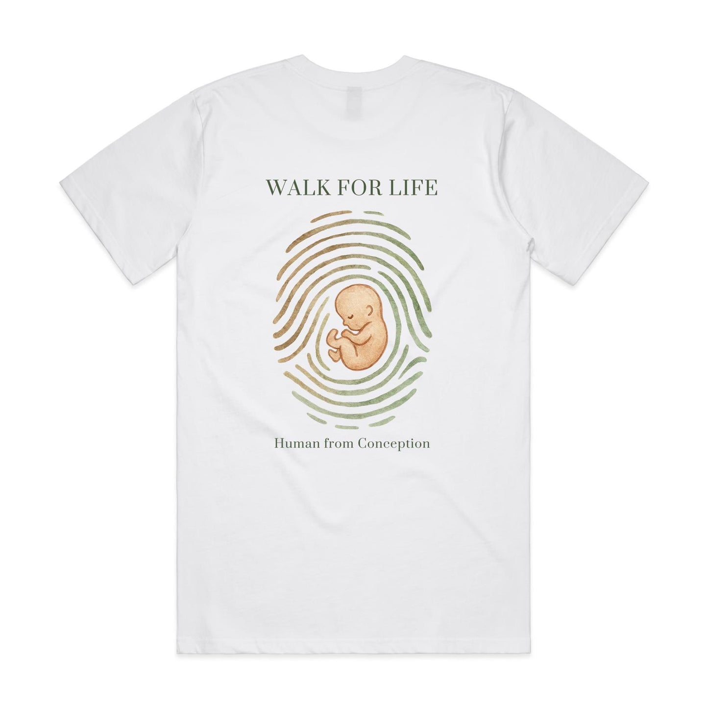 Mens T-Shirt Human From Conception 2026