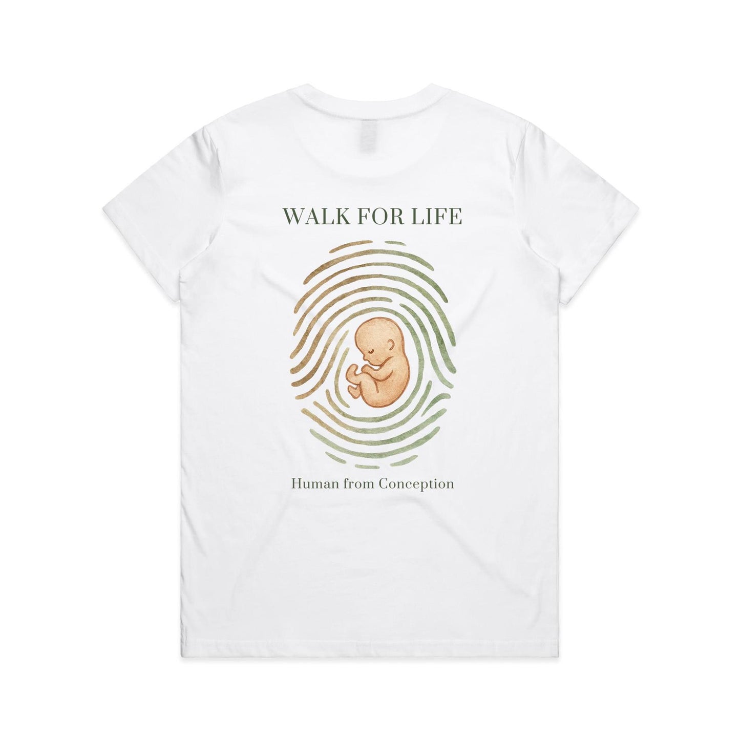 Ladies Tee Human From Conception 2026